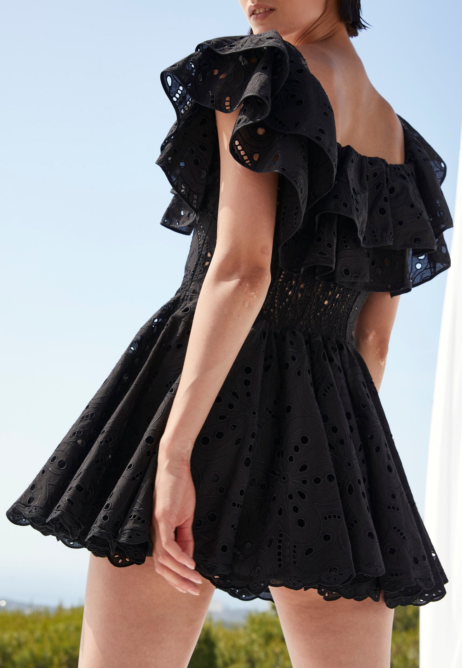 Dress CHARO RUIZ Color: black (Code: 2033) in online store Allure