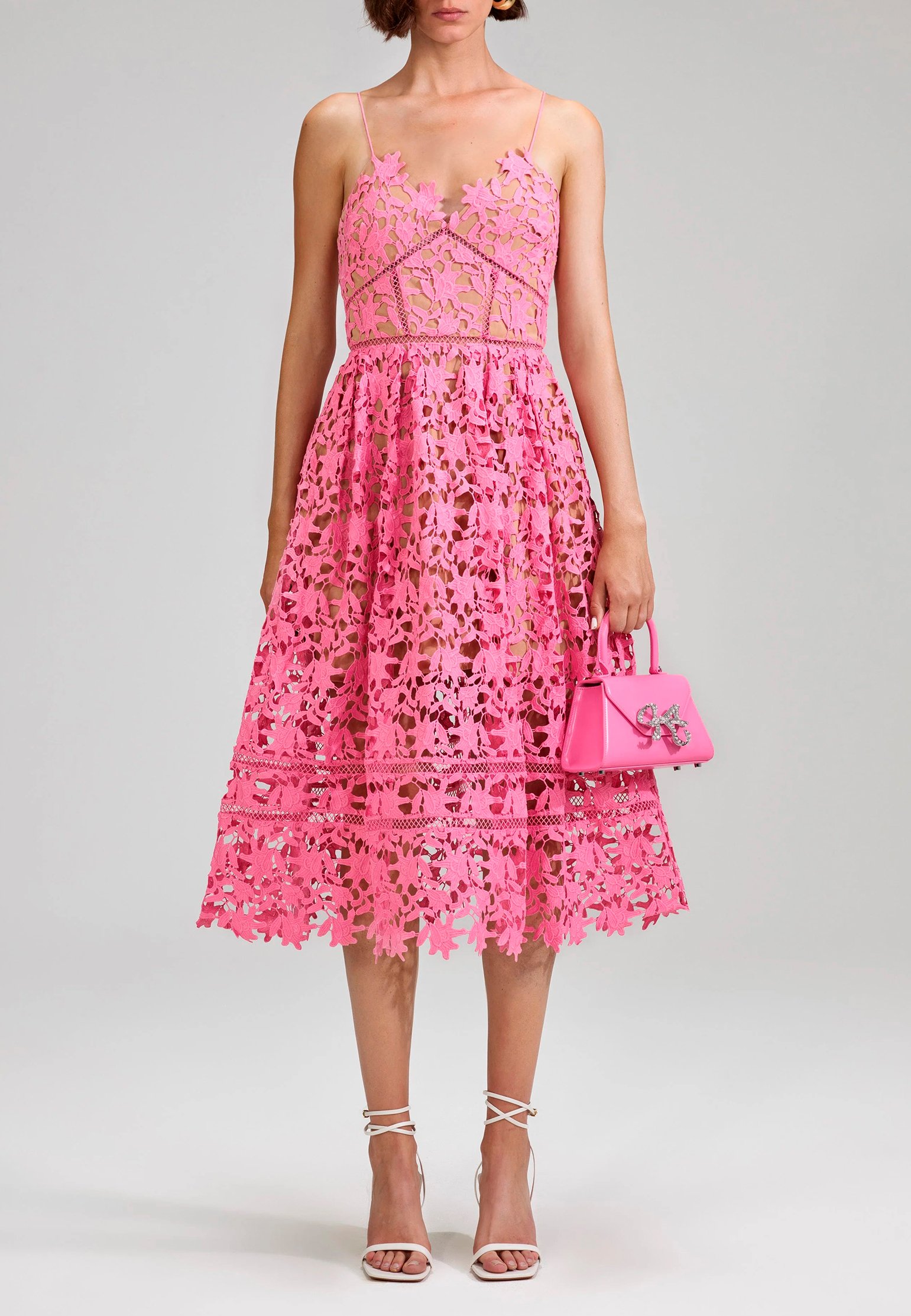 Dress SELF-PORTRAIT Color: pink (Code: 1796) in online store Allure