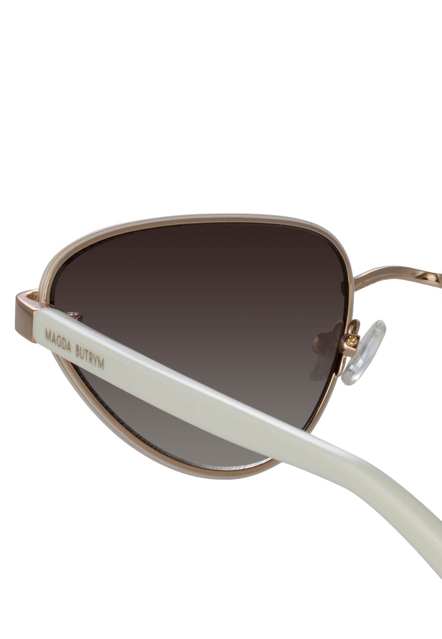 Sunglasses LINDA FARROW Color: white (Code: 2194) in online store Allure