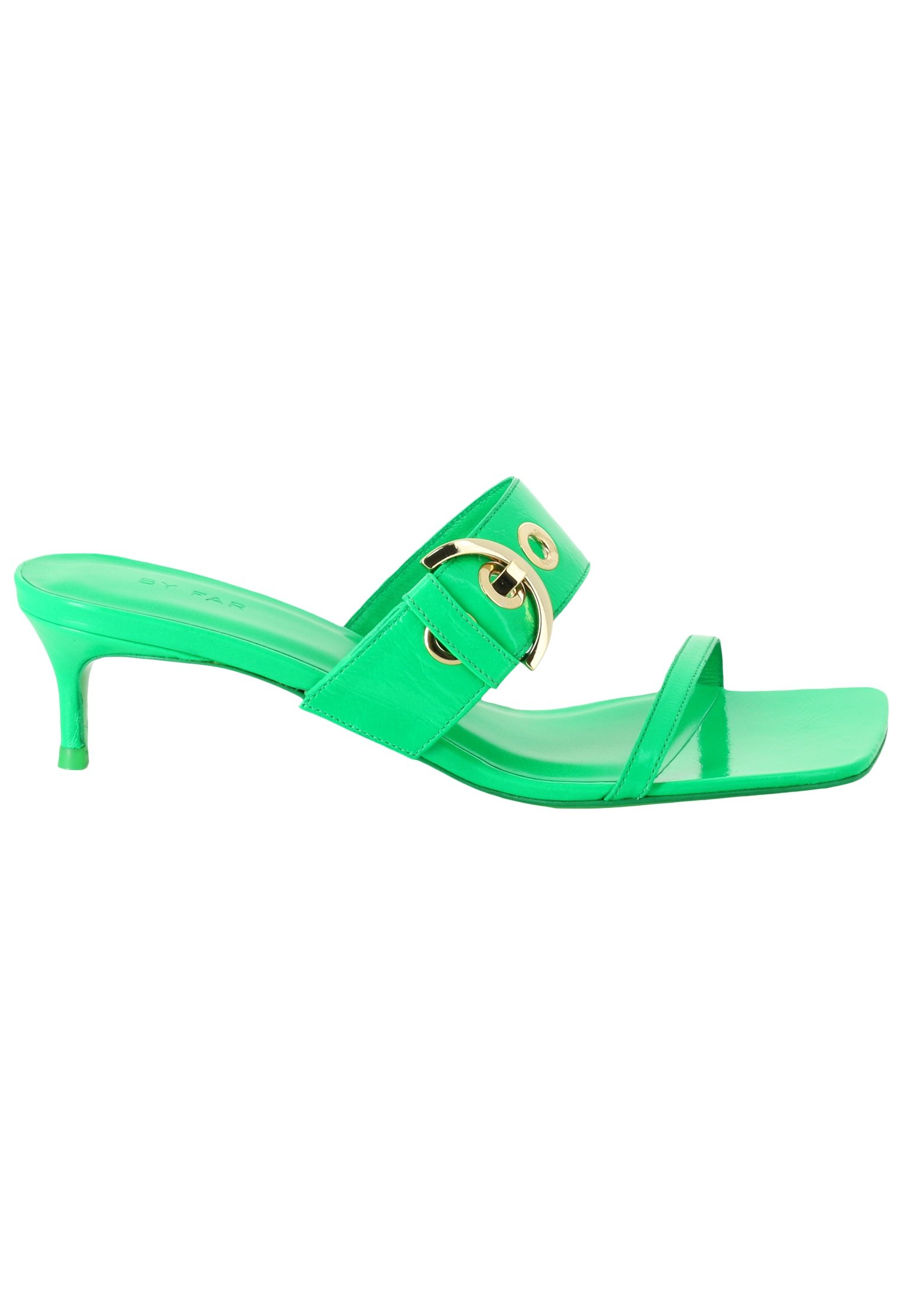 Mules BY FAR Color: green (Code: 590) in online store Allure