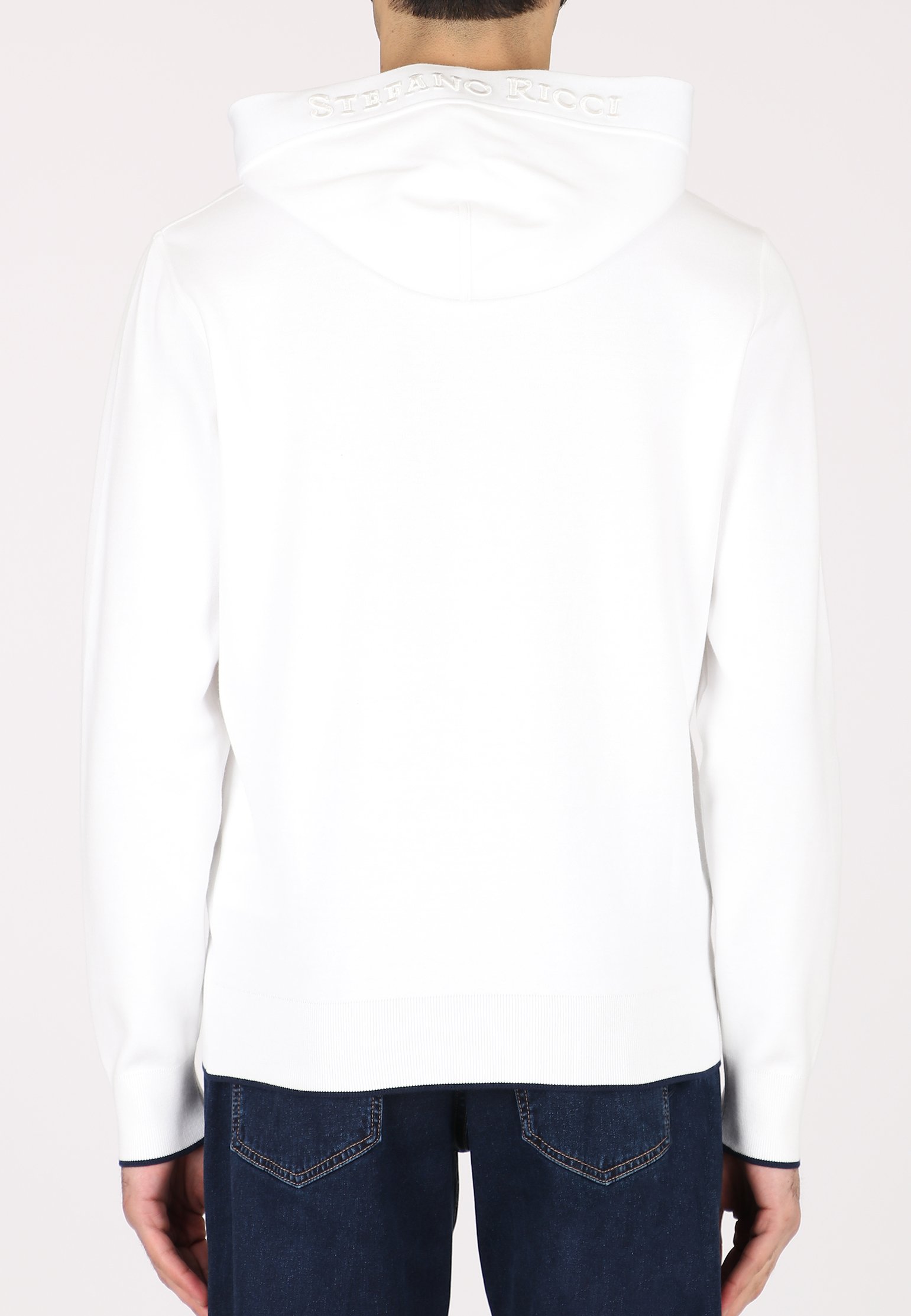 Hoodie STEFANO RICCI Color: white (Code: 390) in online store Allure