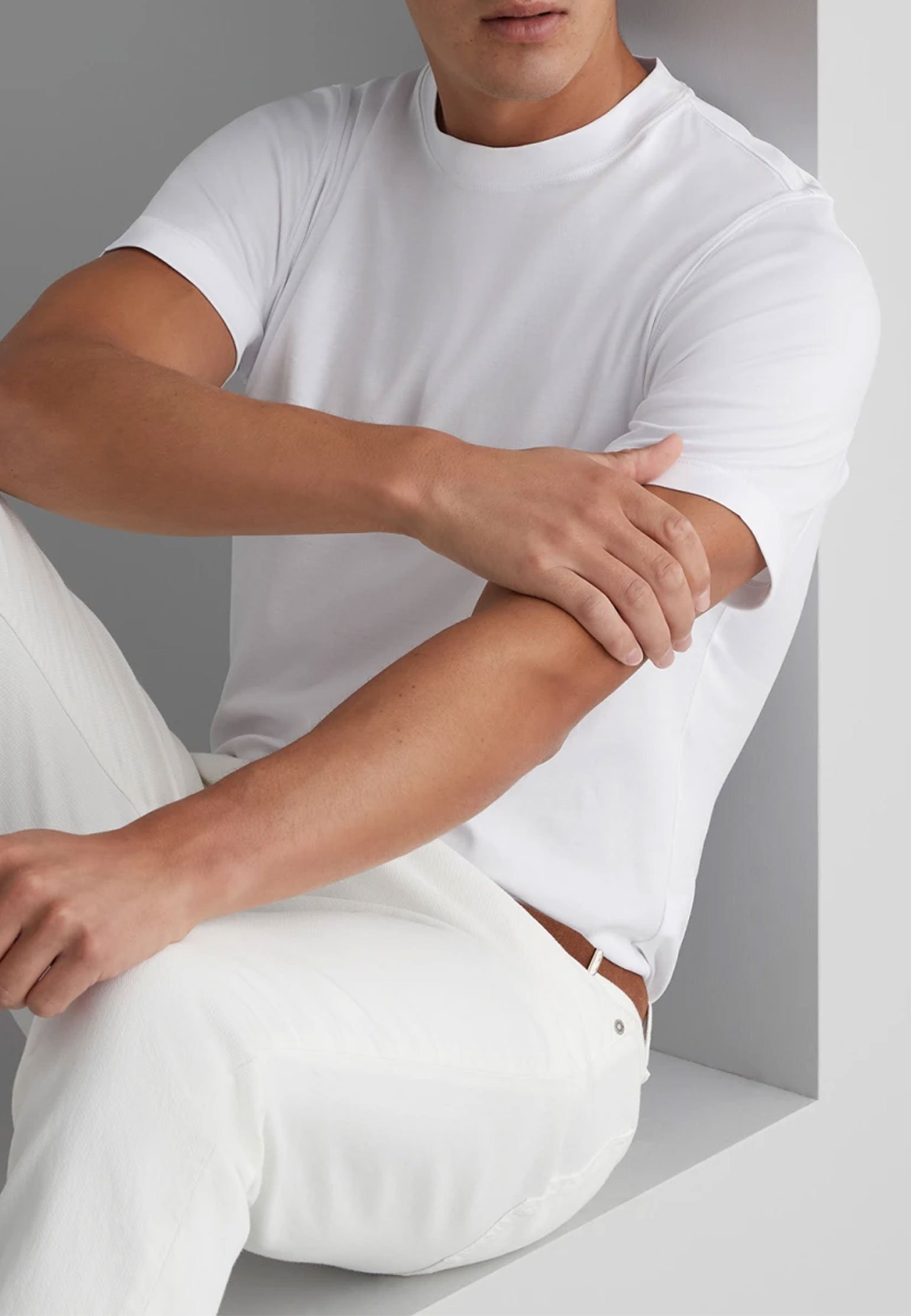 T-Shirt BRUNELLO CUCINELLI Color: white (Code: 3472) in online store Allure