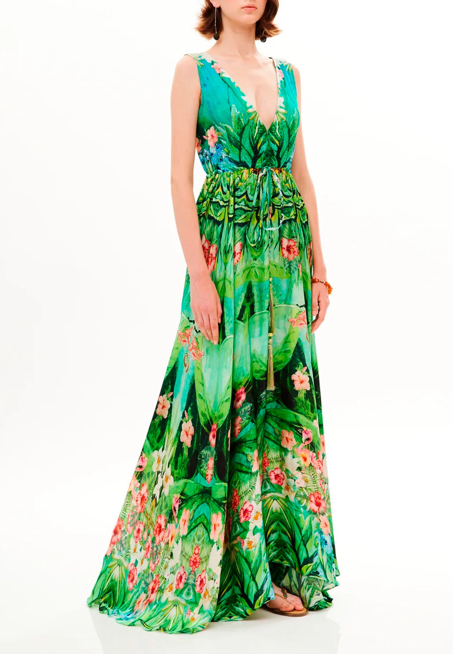 Dress KORE' COLLECTIONS Color: green (Code: 2299) in online store Allure
