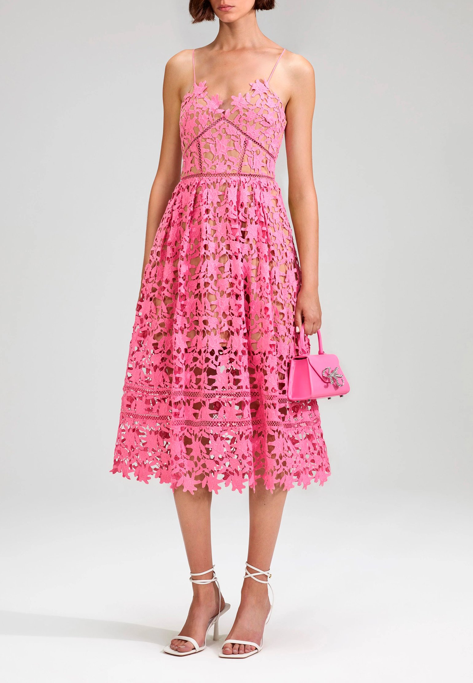 Dress SELF-PORTRAIT Color: pink (Code: 1796) in online store Allure