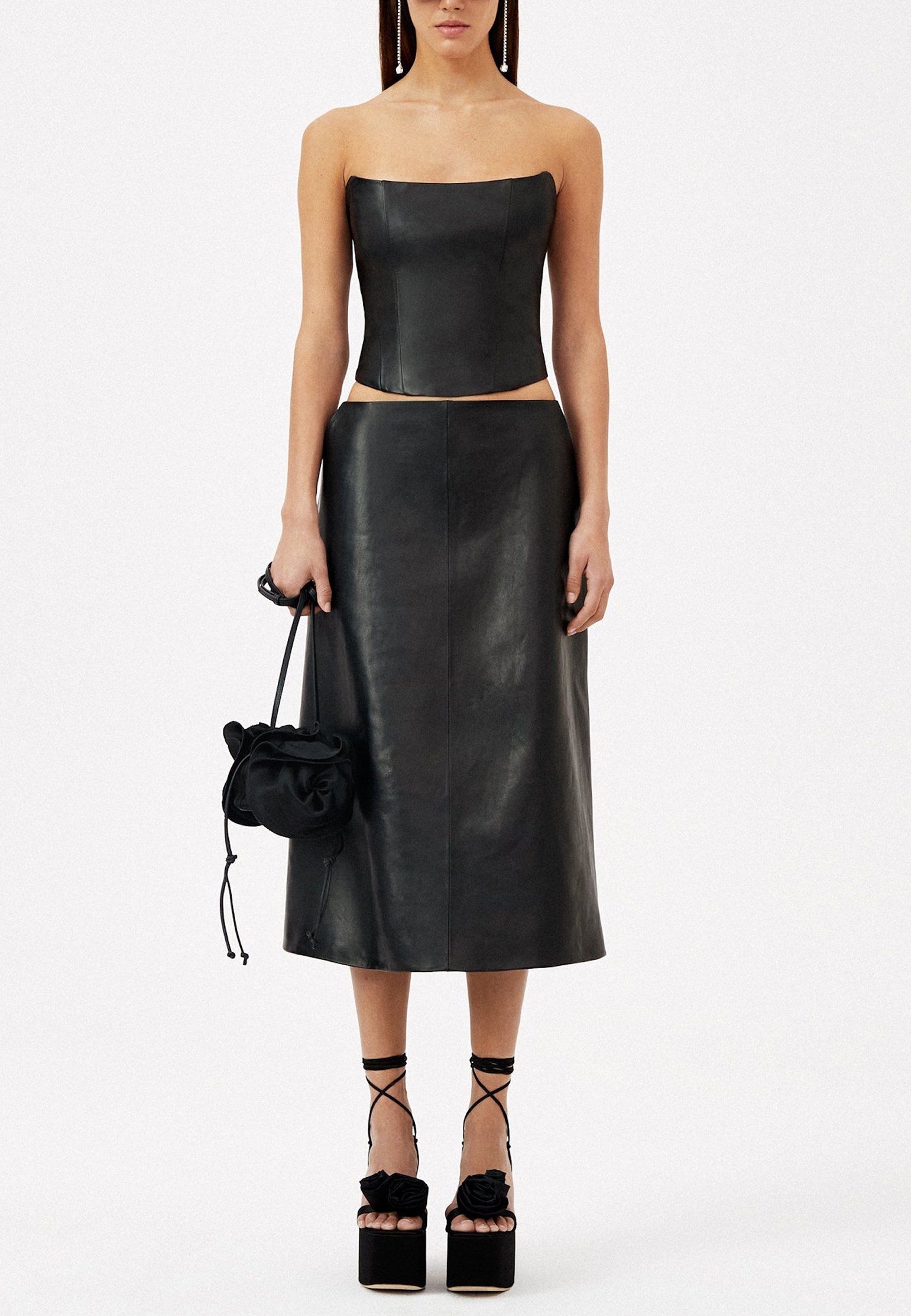 Skirt MAGDA BUTRYM Color: black (Code: 2292) in online store Allure