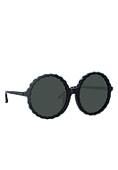 Sunglasses LINDA FARROW Color: black (Code: 2215) - Photo 2