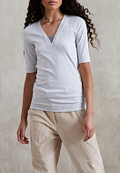 T-Shirt BRUNELLO CUCINELLI Color: grey (Code: 638) - Photo 5